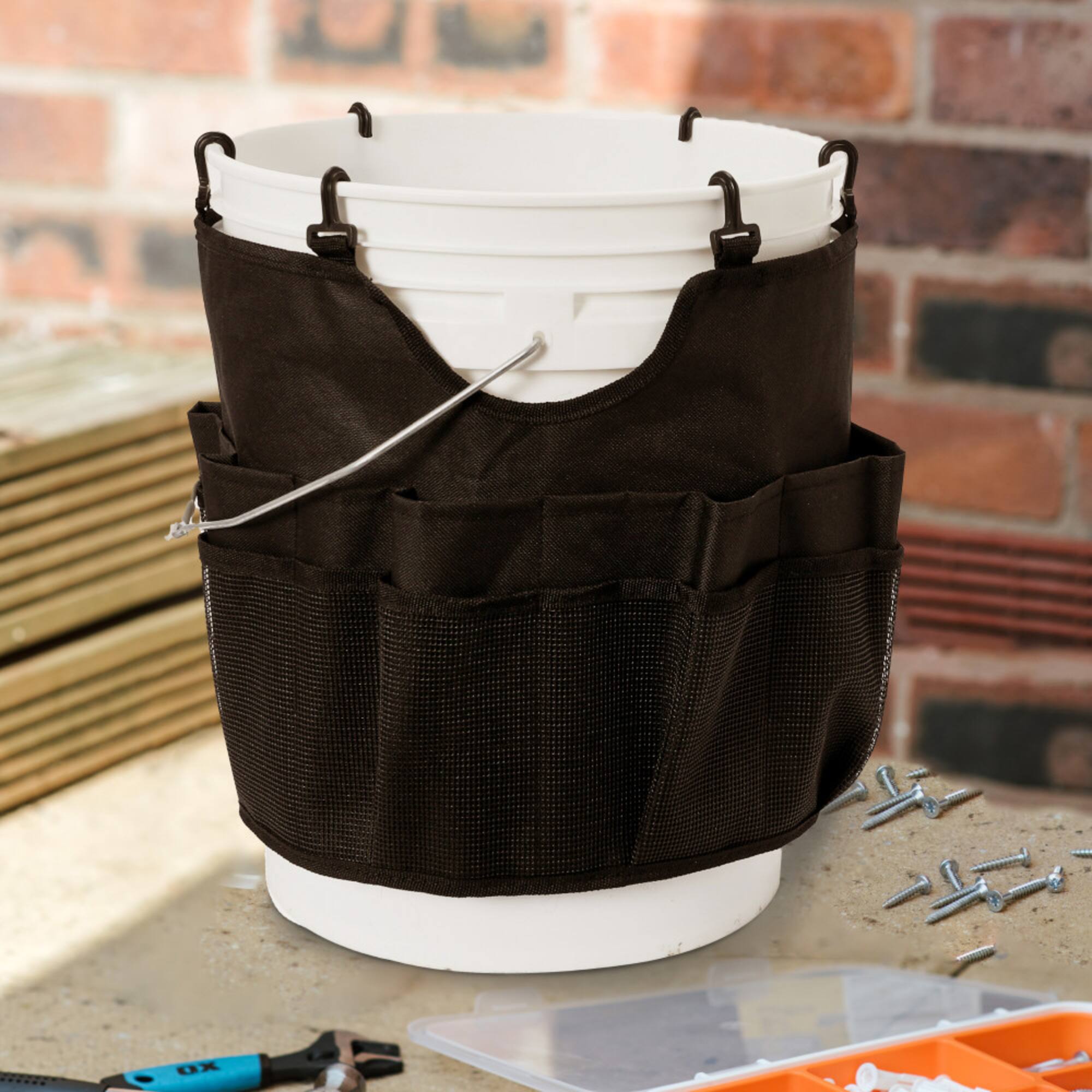 Household Essentials 19" Bucket Caddy with Trim